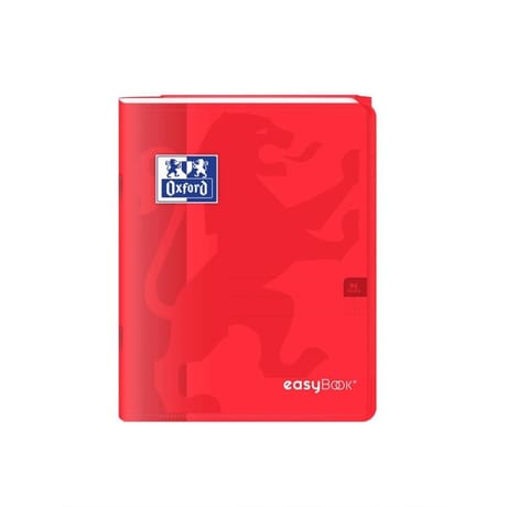 Easybook cahier agrafé 17x22 cm 96 pages 90 grammes seyes rouge