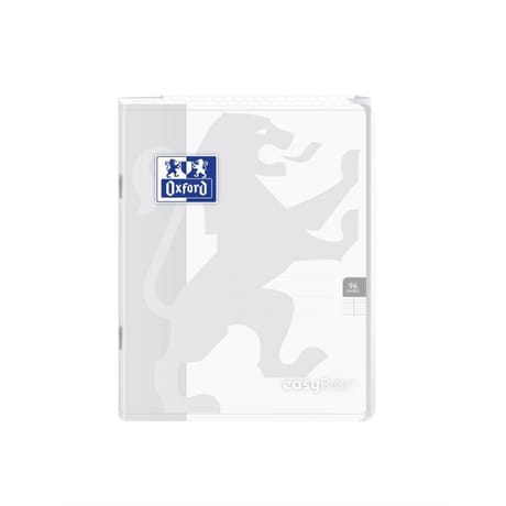 Easybook cahier agrafé 17x22 cm 96 pages 90 grammes seyes incolore