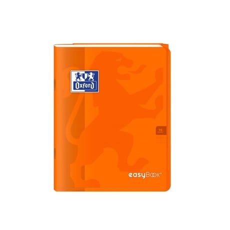 Easybook cahier agrafé 17x22 cm 96 pages 90 grammes seyes orange