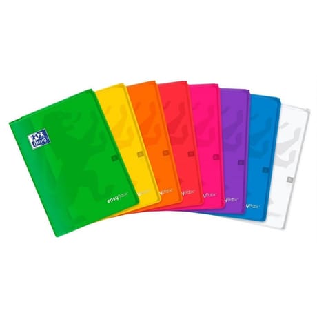 Oxford cahier easy book agrafe 210x297 96 pages 90g seyes assorti
