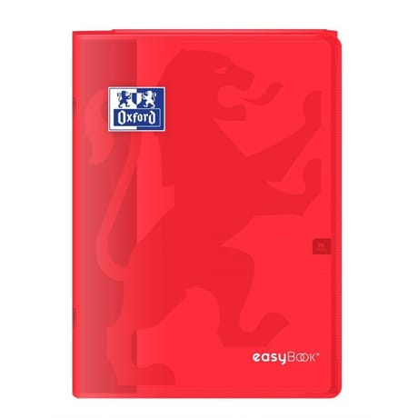 Oxford cahier easy book agrafe 210x297 96 pages 90 seyes rouge