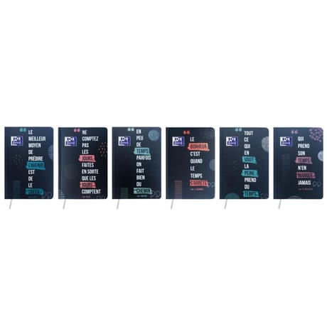 Oxford agenda spirirt 12x18 1 jour par page assorti