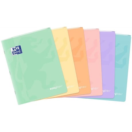 Cahier easybook pastel agrafe 210x297 96 pages optik p. Seyes assorti