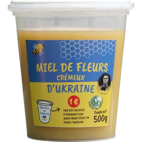 Apiculteurs associés miel de fleurs cremeux d'ukraine 500g