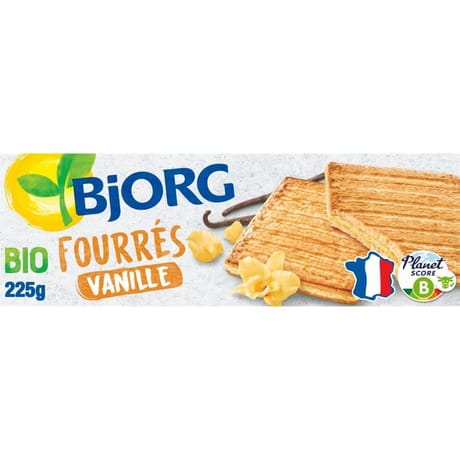 Bjorg fourrés vanille bio 225g