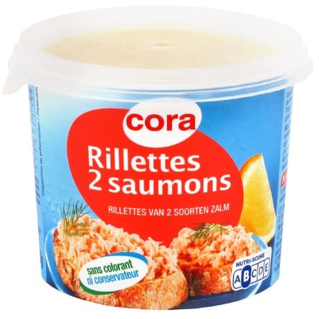 Cora rillettes aux 2 saumons 150g