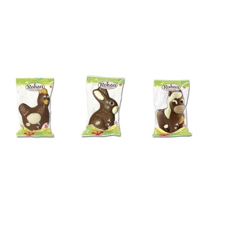 Rohan poule ou lapin ou poney chocolat lait x1-75g