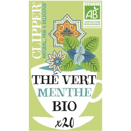 Clipper thé vert menthe bio 35g