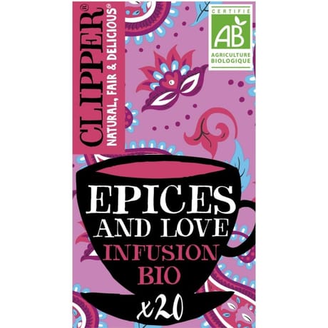 Clipper infusion épices and love bio 44g