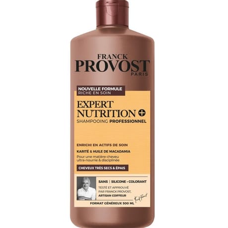 Franck provost expert nutrition + shampooing professionnel karité 500ml