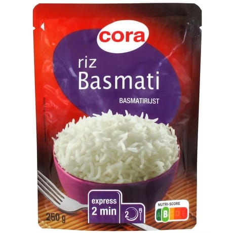Cora doypack riz basmati 250g