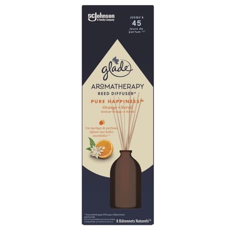 Glade aromathérapie - batonnets - pure hapiness orange & neroli