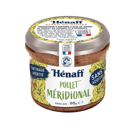 Henaff tartinade poulet meridional 90g