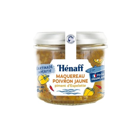 Henaff tartinade maquereau poivron jaune 90g