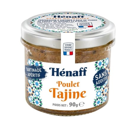 Henaff tartinade poulet tajine 90g