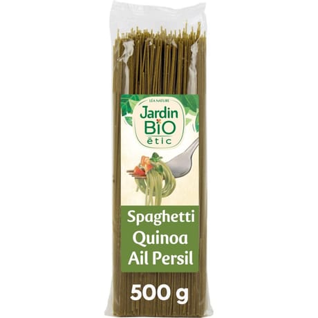 Jardin bio etic spaghetti quinoa persil ail 500g