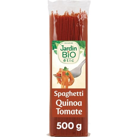 Jardin bio etic spaghettis quinoa tomates bio  500g