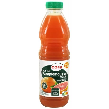 Cora pur jus pamplempousse rose 1l