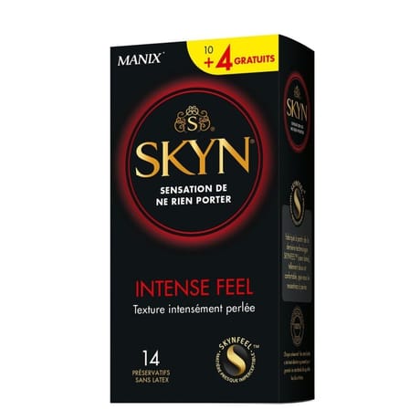 Manix préservatifs skyn intense feel 10+4 offerts