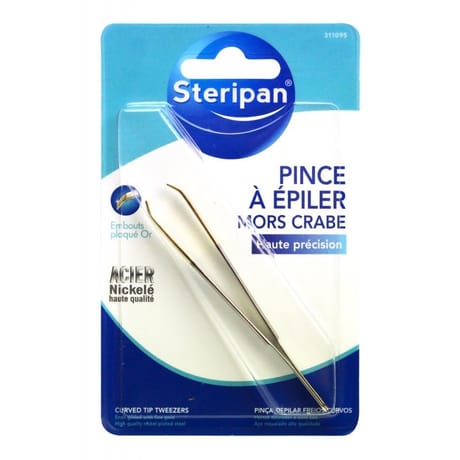 Steripan pince à épiler mors crabe