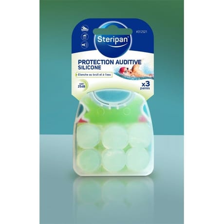Stéripan protections auditives silicone imperméable x3 paires