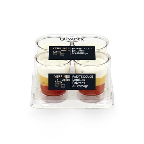 Verrines patate douce poivrons, 4x40g