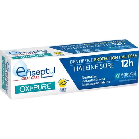 Efiseptyl oral care oxi-pure dentifrice protection halitose 75ml