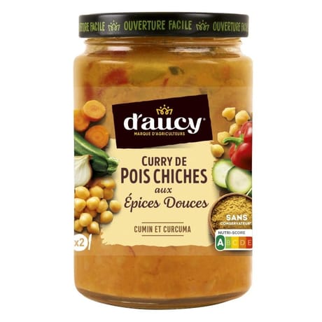 D'aucy curry de pois chiches 42,5 cl