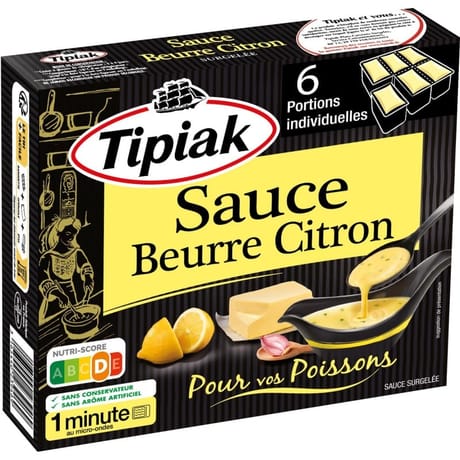 Tipiak sauce beurre citron 6x50g