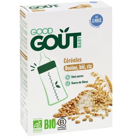 Good goût céréales avoine blé riz dès 6 mois bio 200g