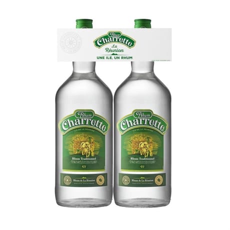 Charrette rhum blanc 2 x 1,5L 49%vol