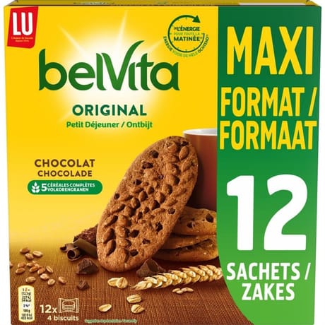 Lu belvita petit dejeuner chocolat 600g