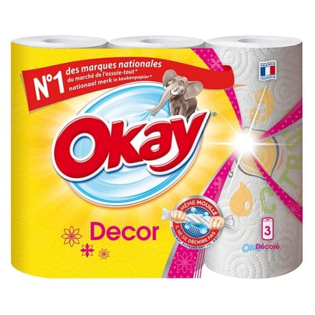 Okay essuie-tout décor x3