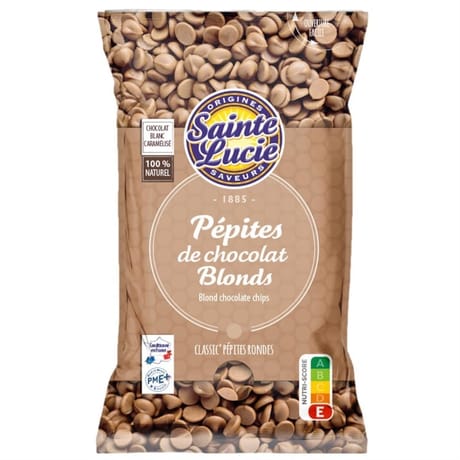 Sainte lucie pépites de chocolat blond ambré 100g