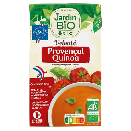 Jardin bio étic velouté provençal au quinoa bio 1l