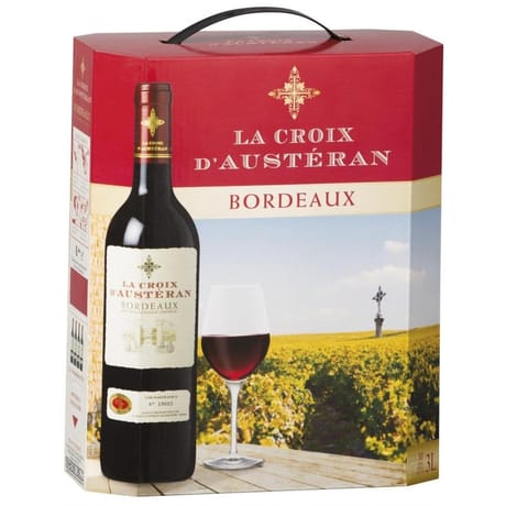La croix d'austeran bordeaux rouge bib 3l 13.5%vol