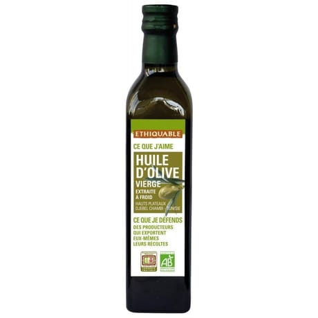 Ethiquable huile olive extra de Tunisie bio 50cl