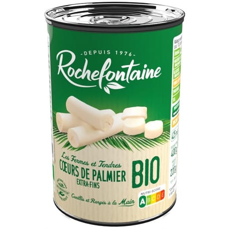 Rochefontaine coeurs de palmiers bio 1/2 220g