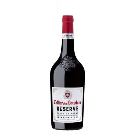 Cellier des dauphins cotes du rhone aoc reserve rouge 75cl 13.5%vol