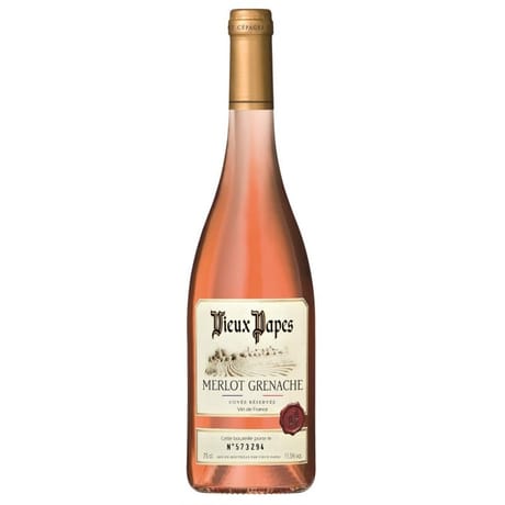 Vieux papes merlot grenache rosé 75cl 12%vol