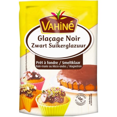 Vahiné glaçage noir 120g
