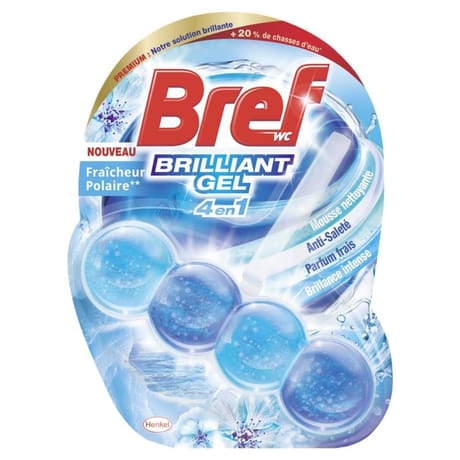 Bref bloc wc brillant gel fraicheur polaire