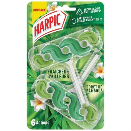 Harpic bloc wc duopack forêt de bambous