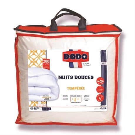 Dodo couette 200x200cm tempérée nuits douces