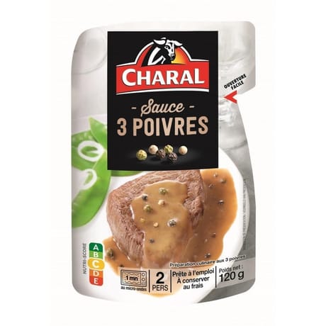Sauce 3 poivres 120g Charal