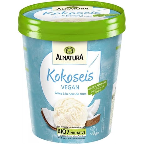 Alnatura pot glace à la noix de coco végan bio 500ml 340g