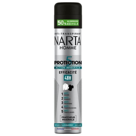 Narta anti-transpirant homme atomiseur protection 5 200ml