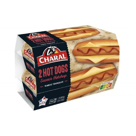 Hot dogs saveur ketchup x2 240g Charal