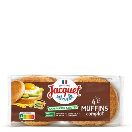 Jacquet 4 muffins complet 245g