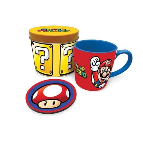 Coffret cadeau (let's go)  mug et dessous de verre Nintendo  super mario